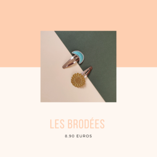 Barrettes broderie